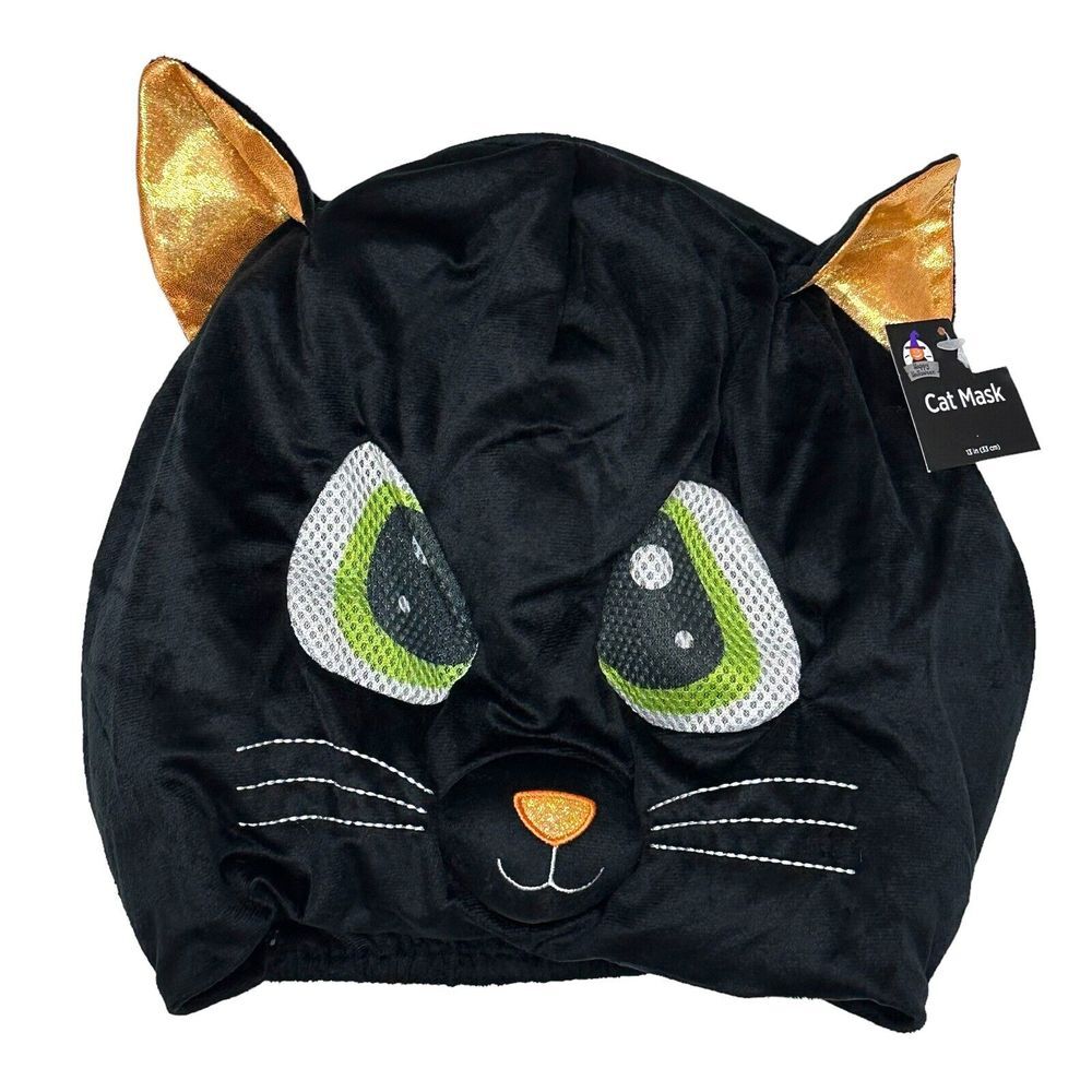Halloween Costumes Adults Polyester Over The Head Cat Mask‎